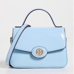Tory Burch Small Robinson Spazzolato Top Handle Bag